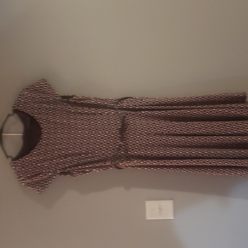 Jessica Howard size 14 purple and gold belted dress